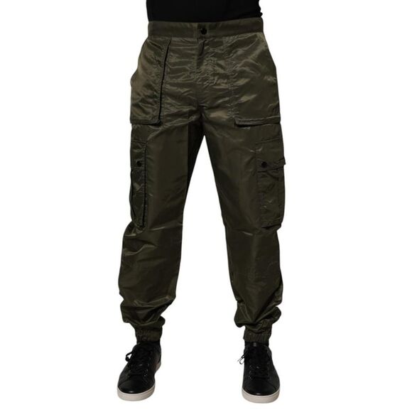 Dolce & Gabbana Cargo Pants with Multiple Pockets Men Dark Green Jeans & Pants